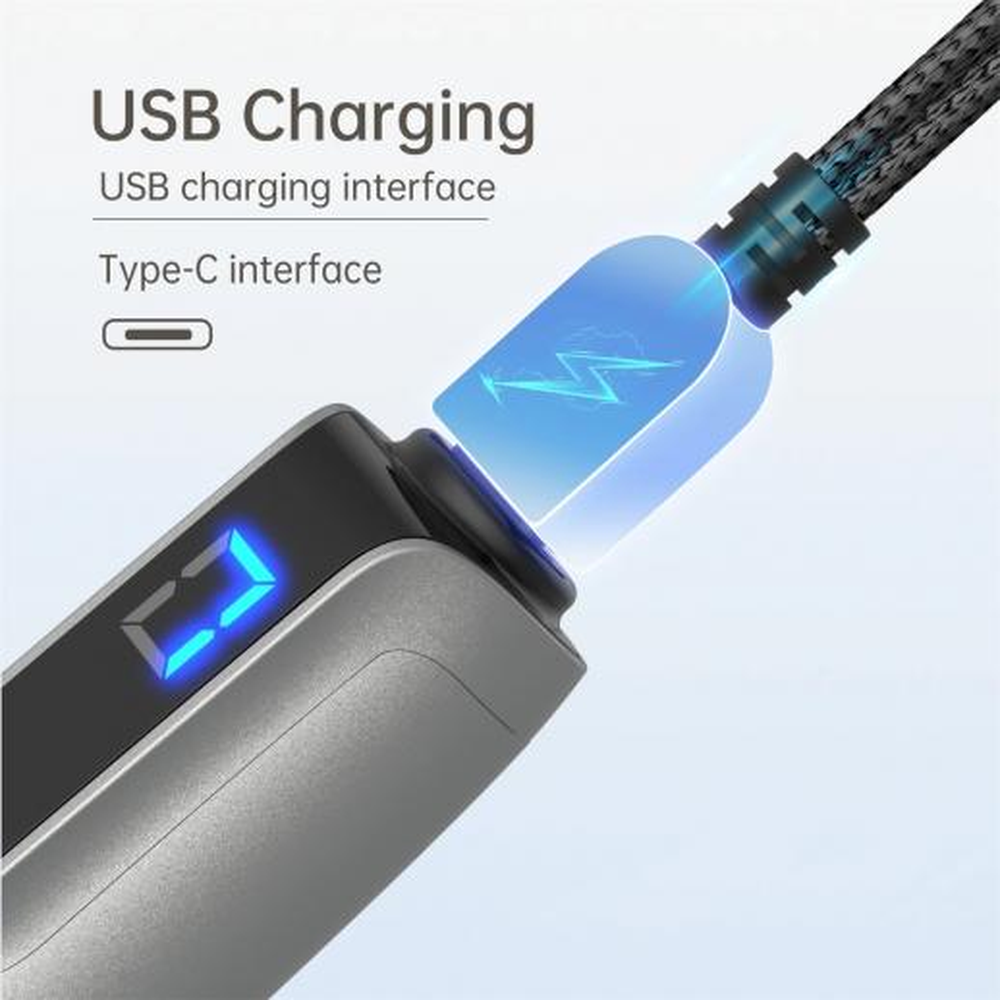 Illustration af USB Type-C-ladestikket øverst på Dr. Pen M8s